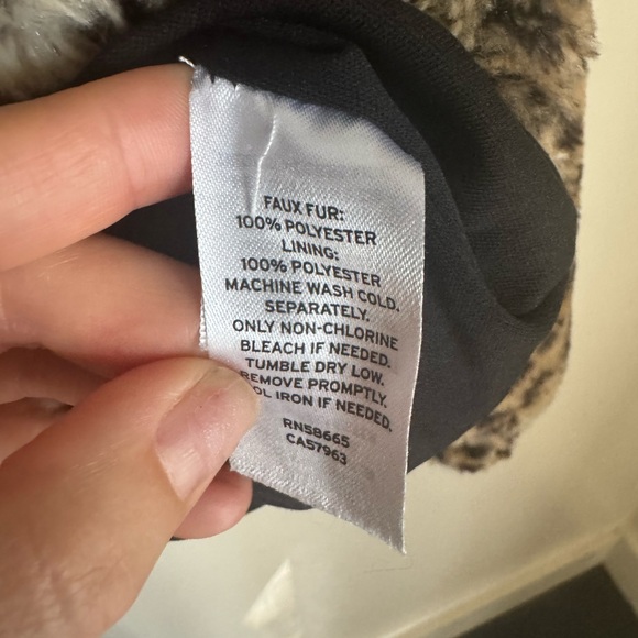 Treasure and Bond Girls Youth XL Leopard cheetah print Half Zip Sweater - Picture 5 of 9